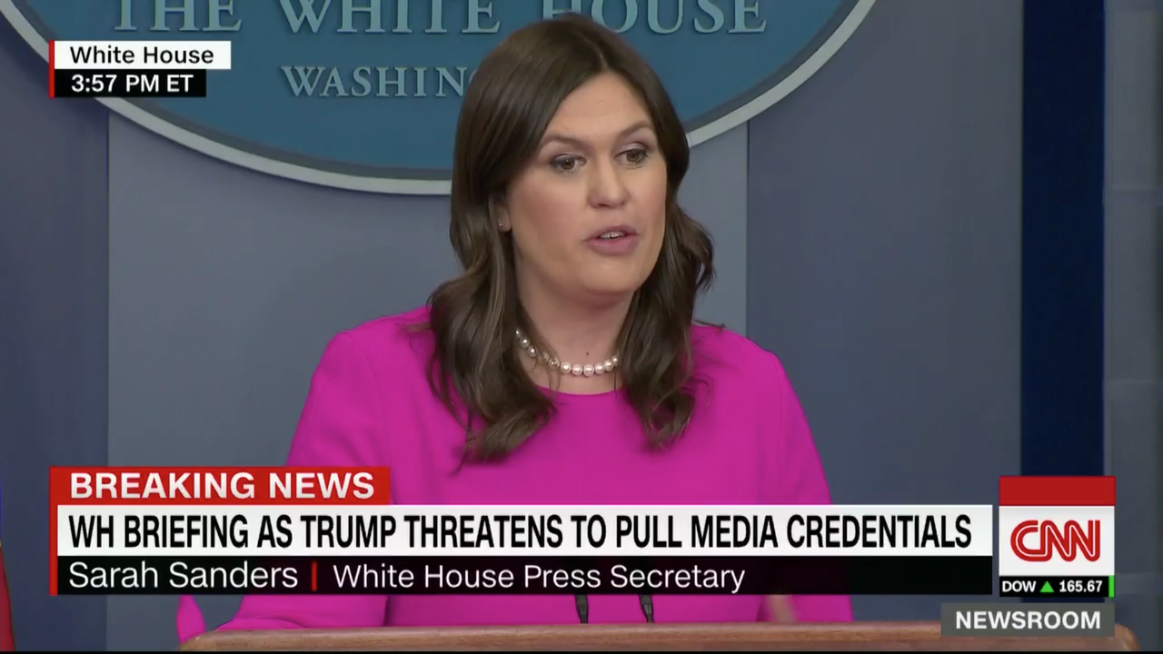 Sarah Huckabee Sanders. 