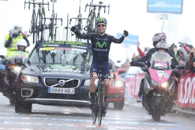 Movistar's Giovanni Visconti produced a superb stage-winning performance