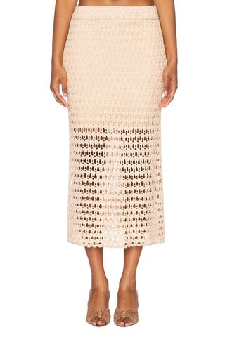 Tallow Crochet Midi Skirt