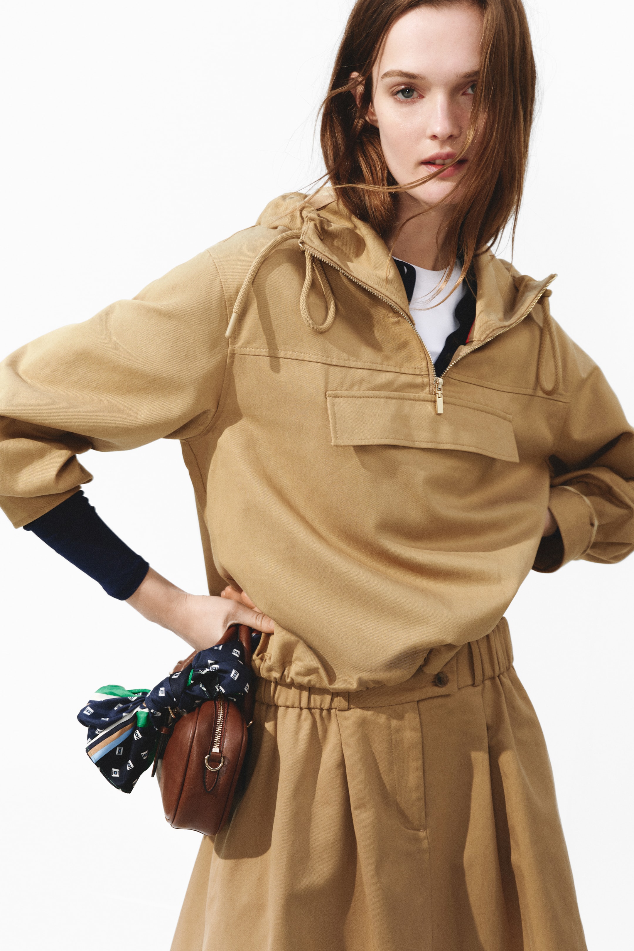 Twill Anorak - Dark Beige