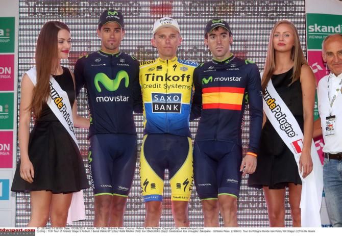 The top three riders from stage 5