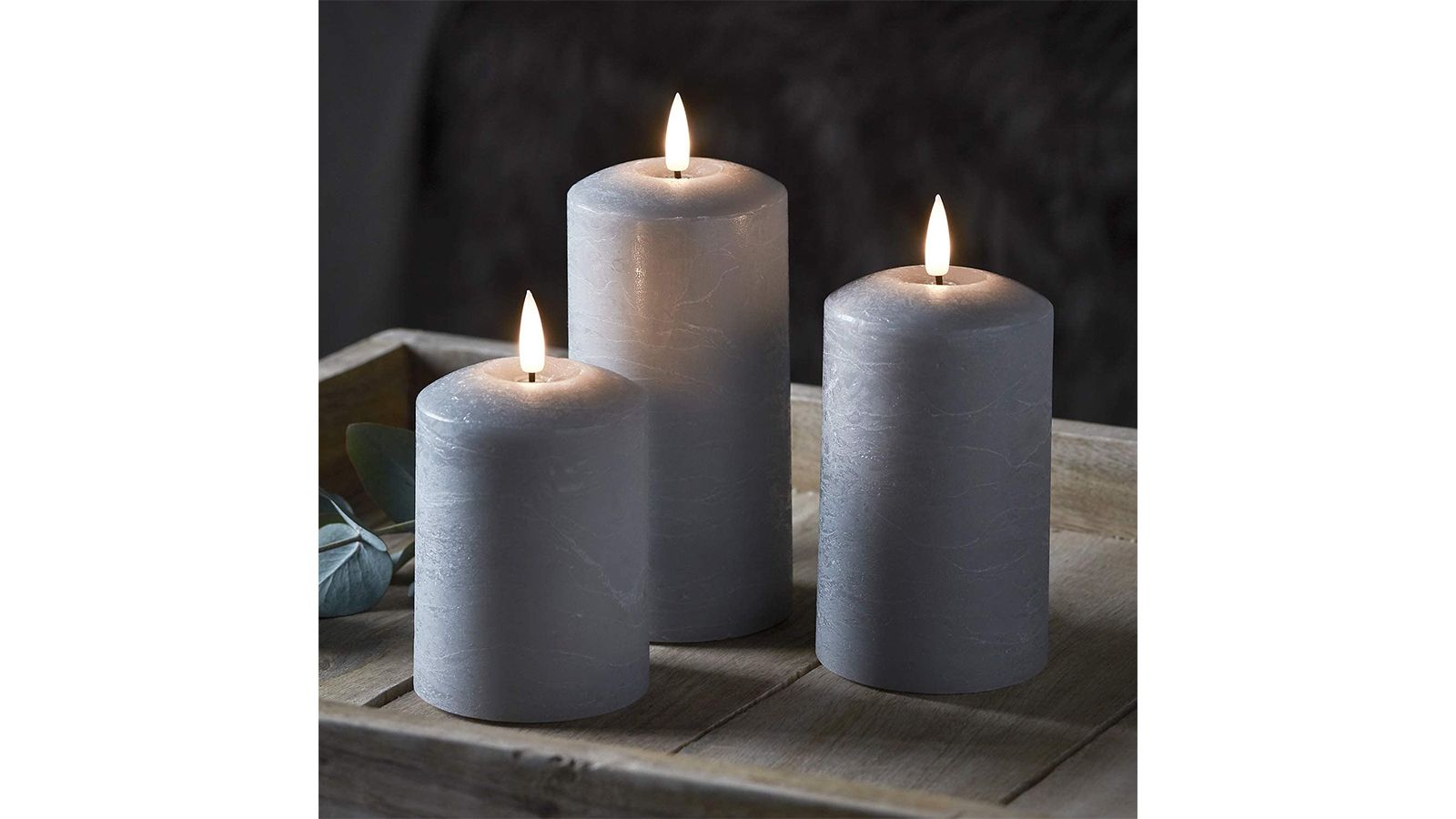 Lights4fun Distressed Wax Flameless Pillar Candles are the most stylish flameless candles