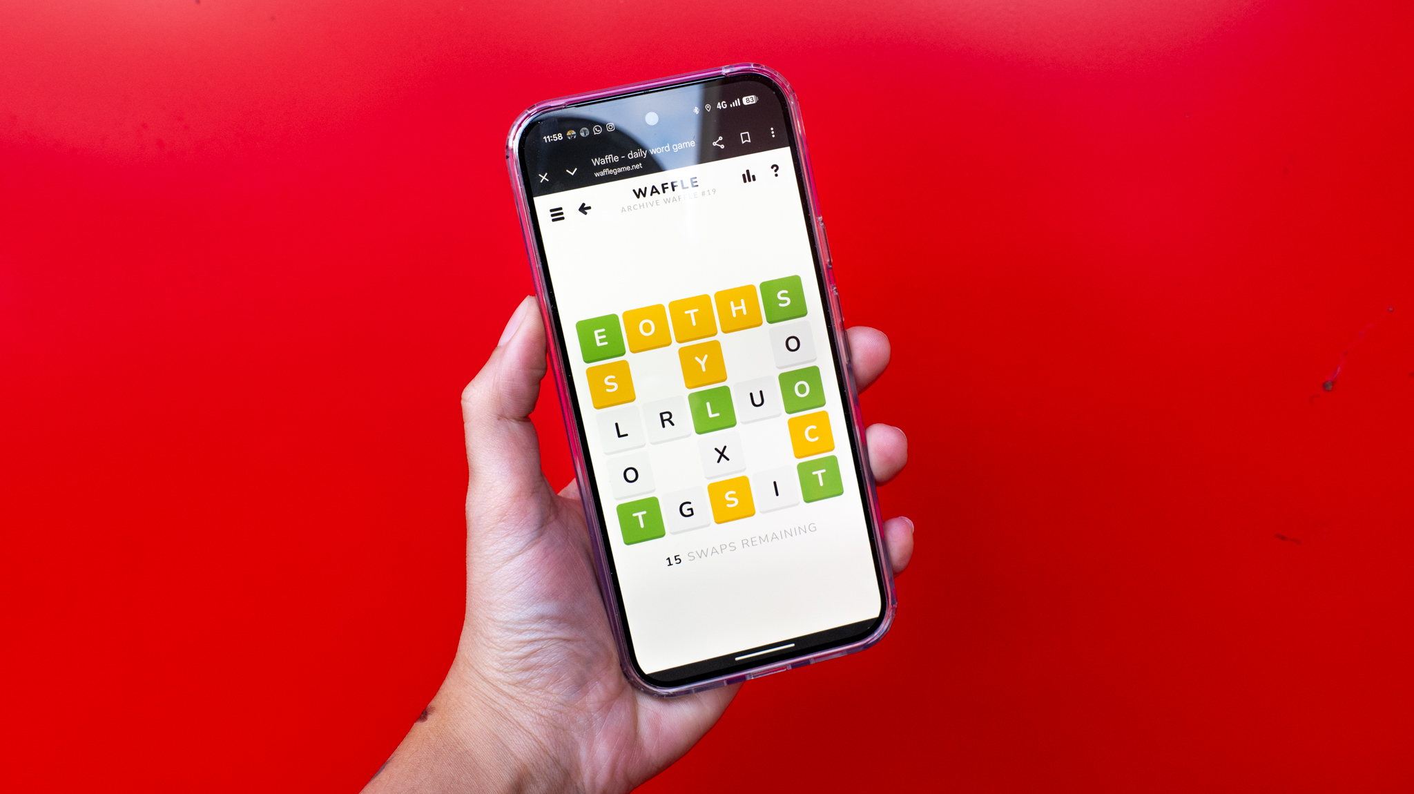 Waffle on a Google Pixel 10 Pro XL 