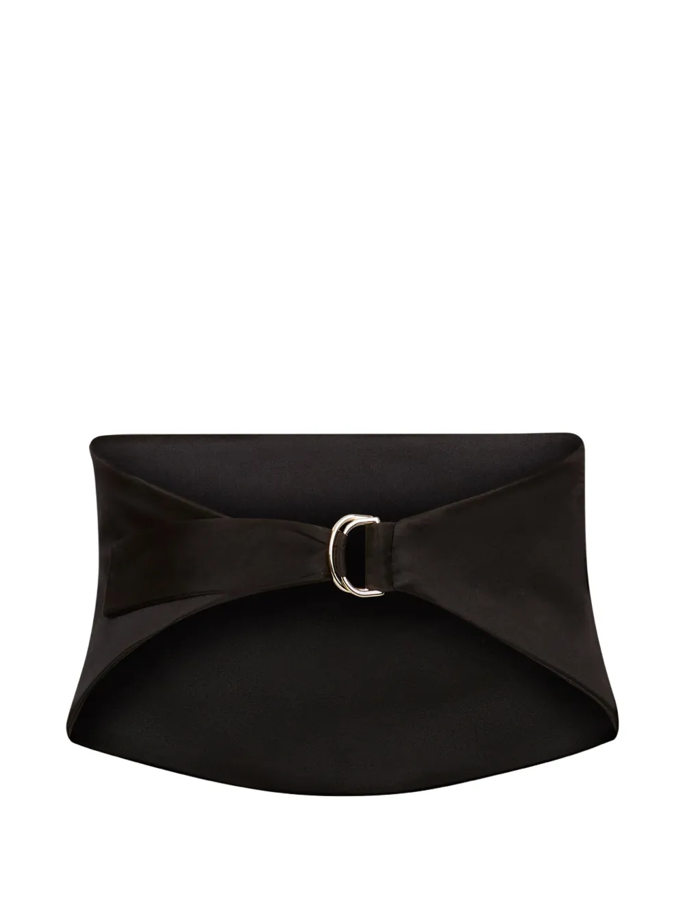 Nina Ricci Pleated Satin Belt | One Size