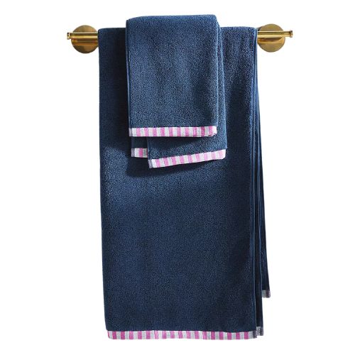 AnthroHome, The Sloane Stripe Trim Soft Cotton Towel Collection