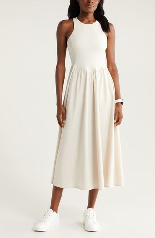 Effortless Hybrid Racerback Midi Dress