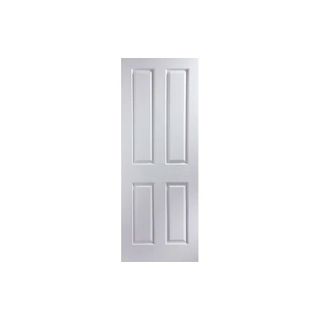 white solid core 4-panel door