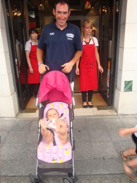 The rest day provides families time to visit Dad.