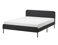 5. IKEA SLATTUM Upholstered Bed Frame (queen): $149 at IKEA