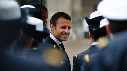Macron and French Army