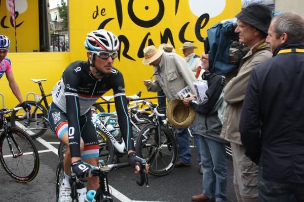Frank Schleck (Leopard Trek) in determined mood.