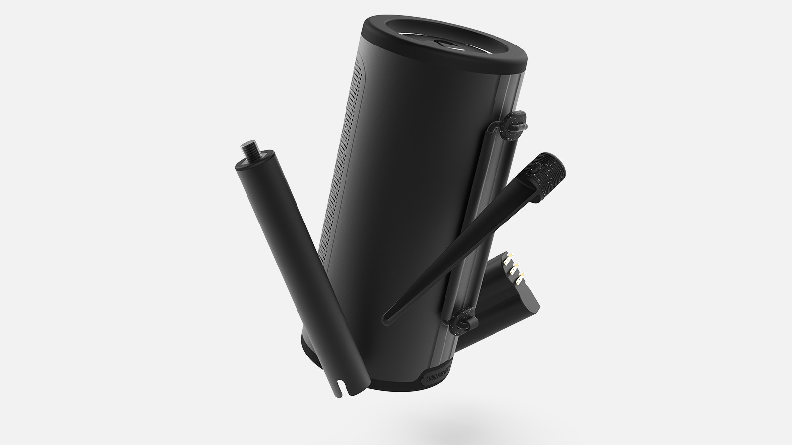 Pine Beat speaker and accessories