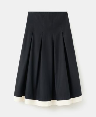 Women's Combined Pleated Skirt