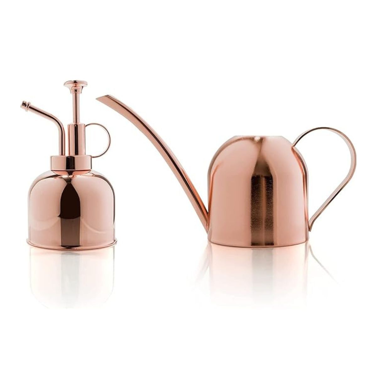 Rose gold houseplant watering can and misters