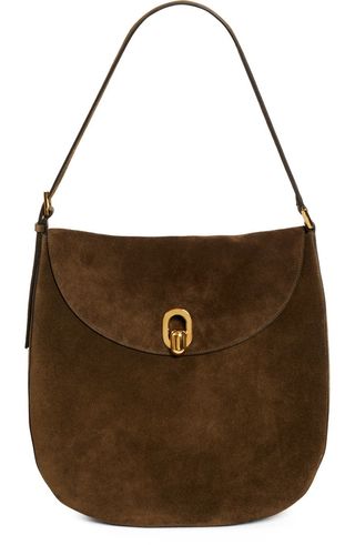 Tondo Suede Hobo Bag