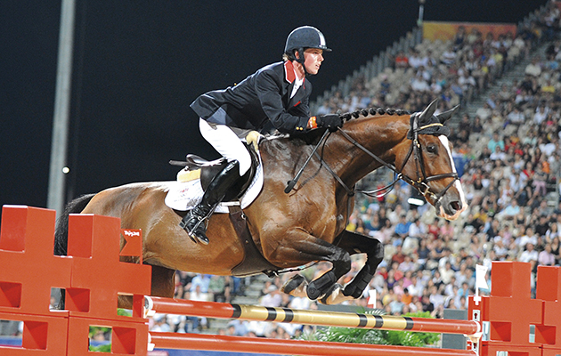 Ben Maher and Rolette at the Hong Kong Olympics in 2008