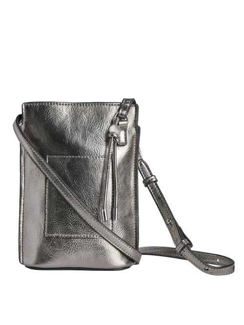 High Shine Chrome Phone Bag 