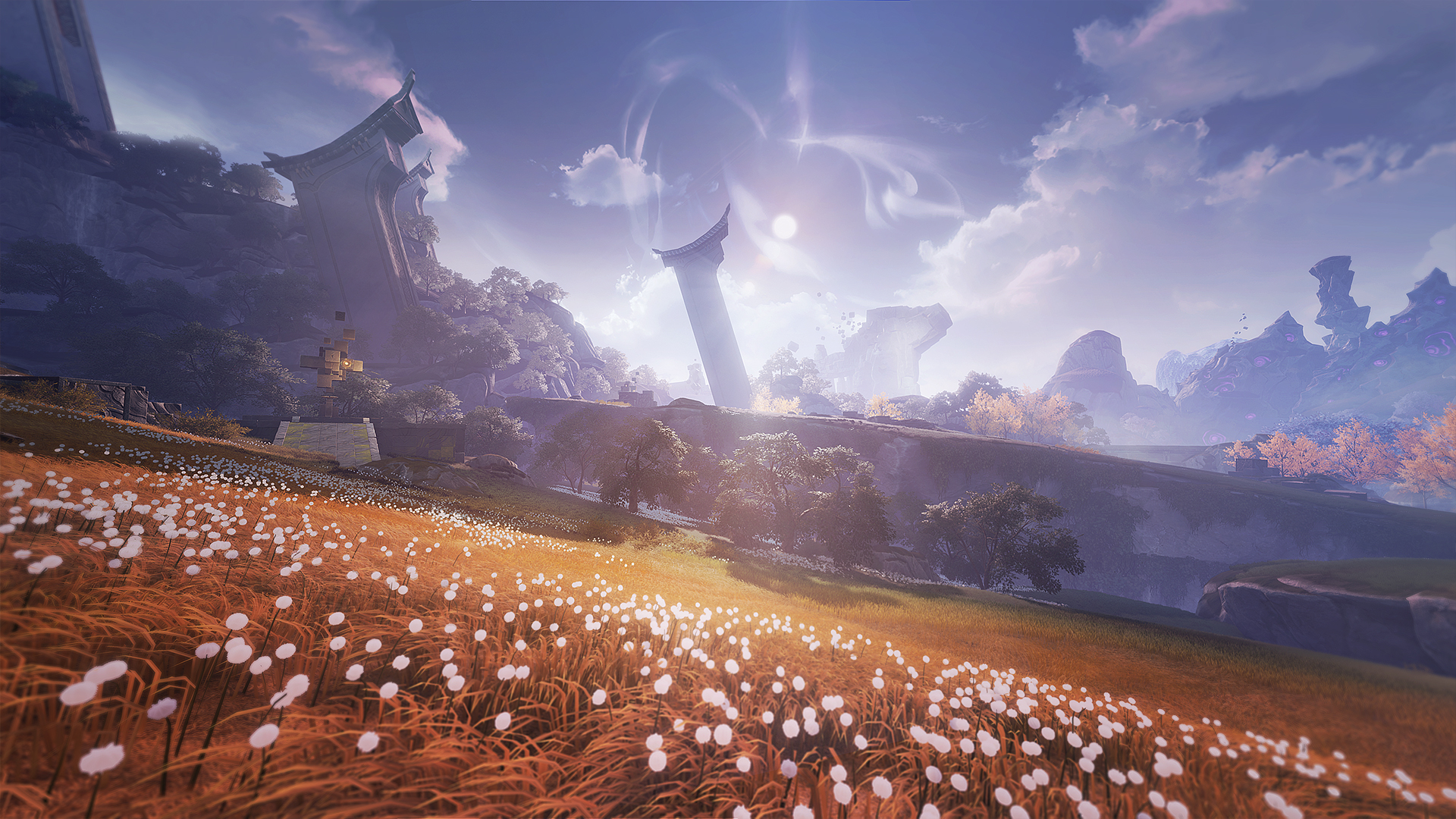 A meadow scene in Duet Night Abyss
