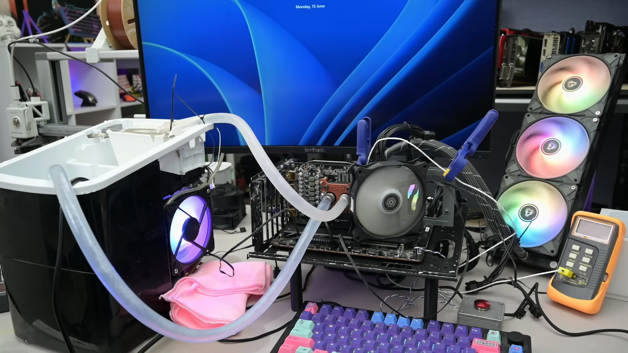 PC ice machine cooling
