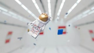 The Extravehicular Activity (EVA) suit and gold visor that come as accessories with Lego's Mars Research Shuttle 60226 set.