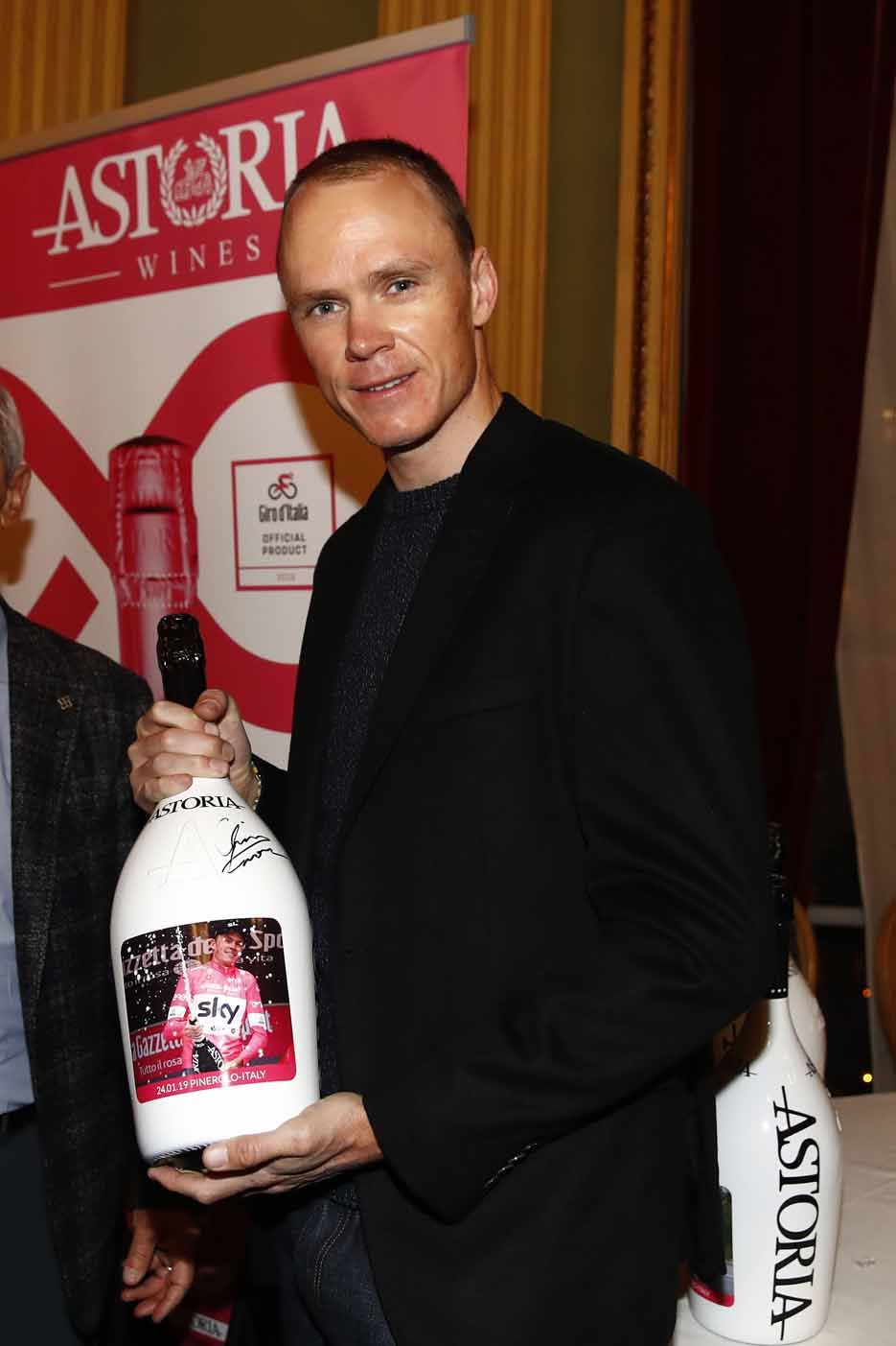 Chris Froome in Pinerolo.