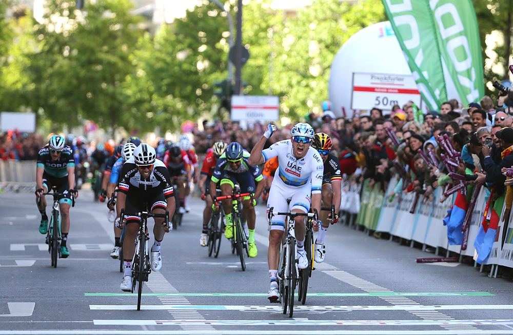 European champion Alexander Kristoff (UAE Team Emirates) wins opening stage of Rund um den Finanzplatz Eschborn-Frankfurt