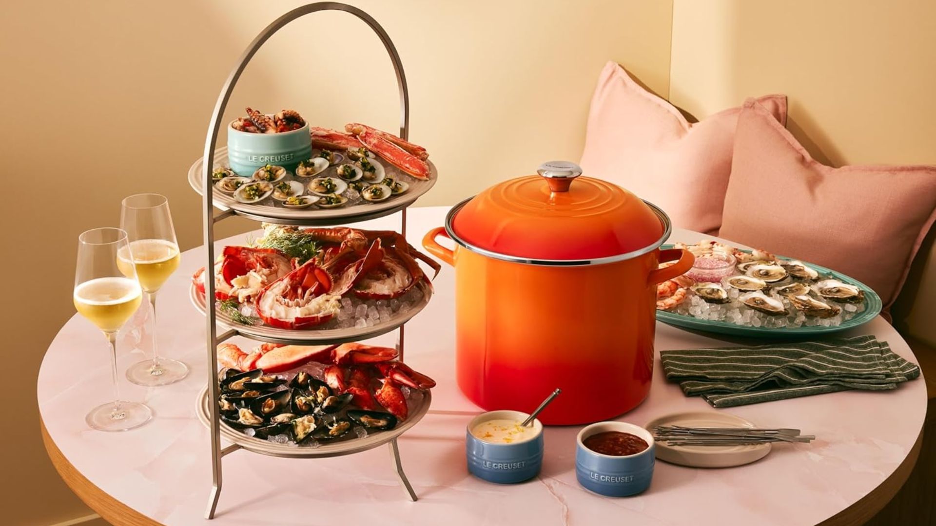 Le Creuset seafood platter