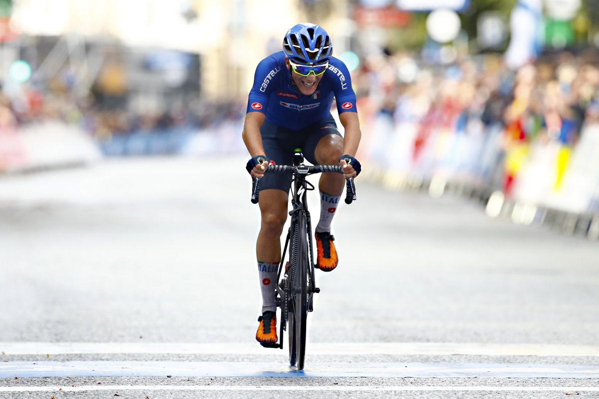 Alessio Martinelli finishes second