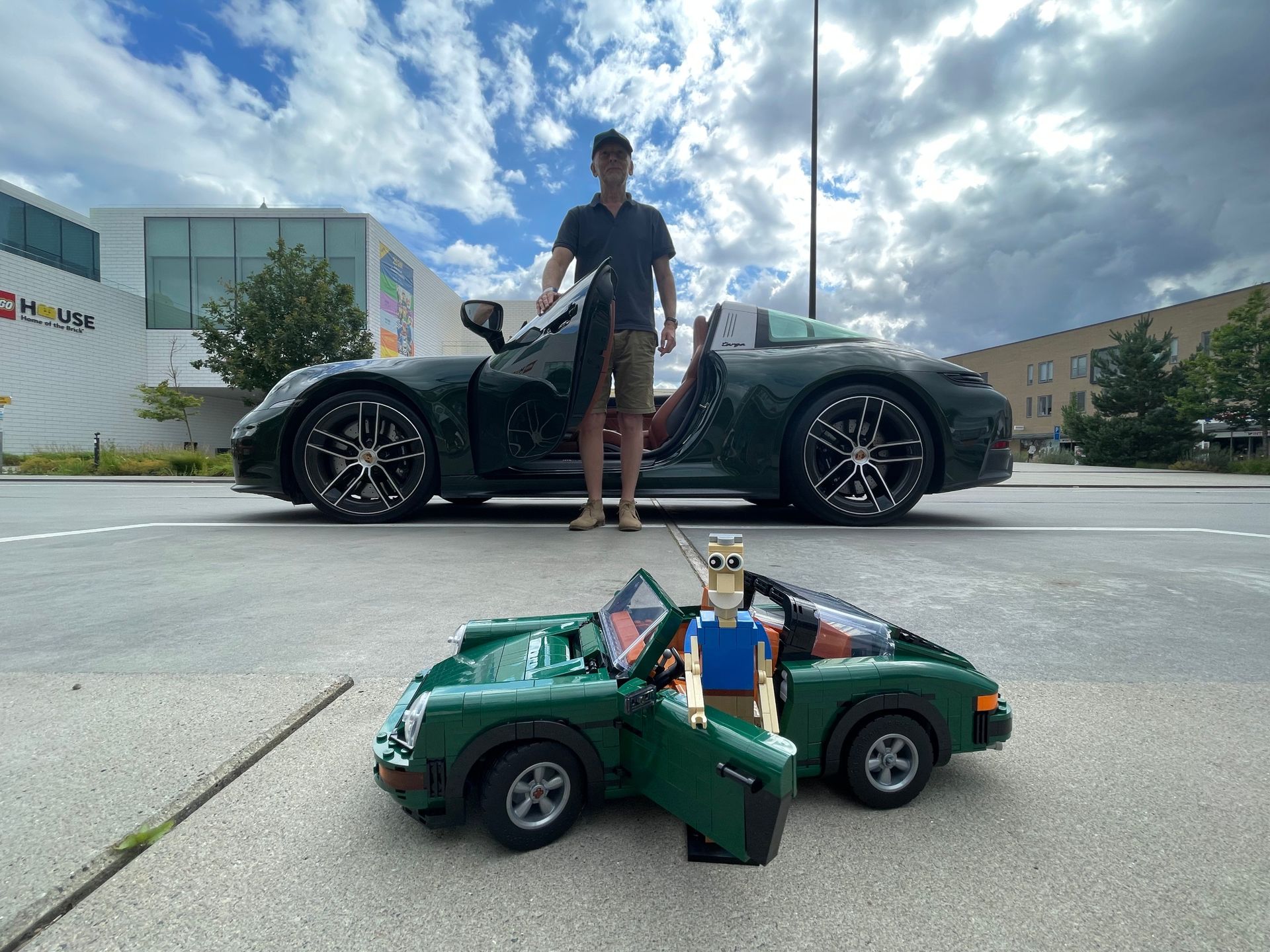 Lego porsche and human-sized Porsche