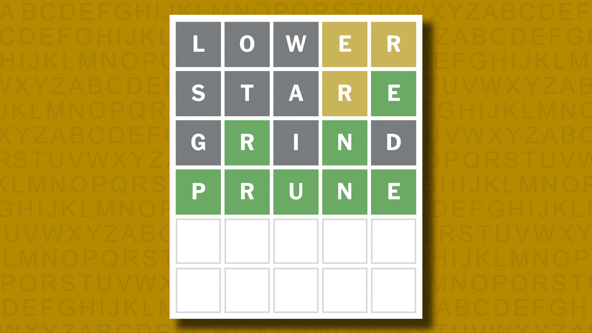 Ответ в формате Word для игры 1044 на желтом фоне