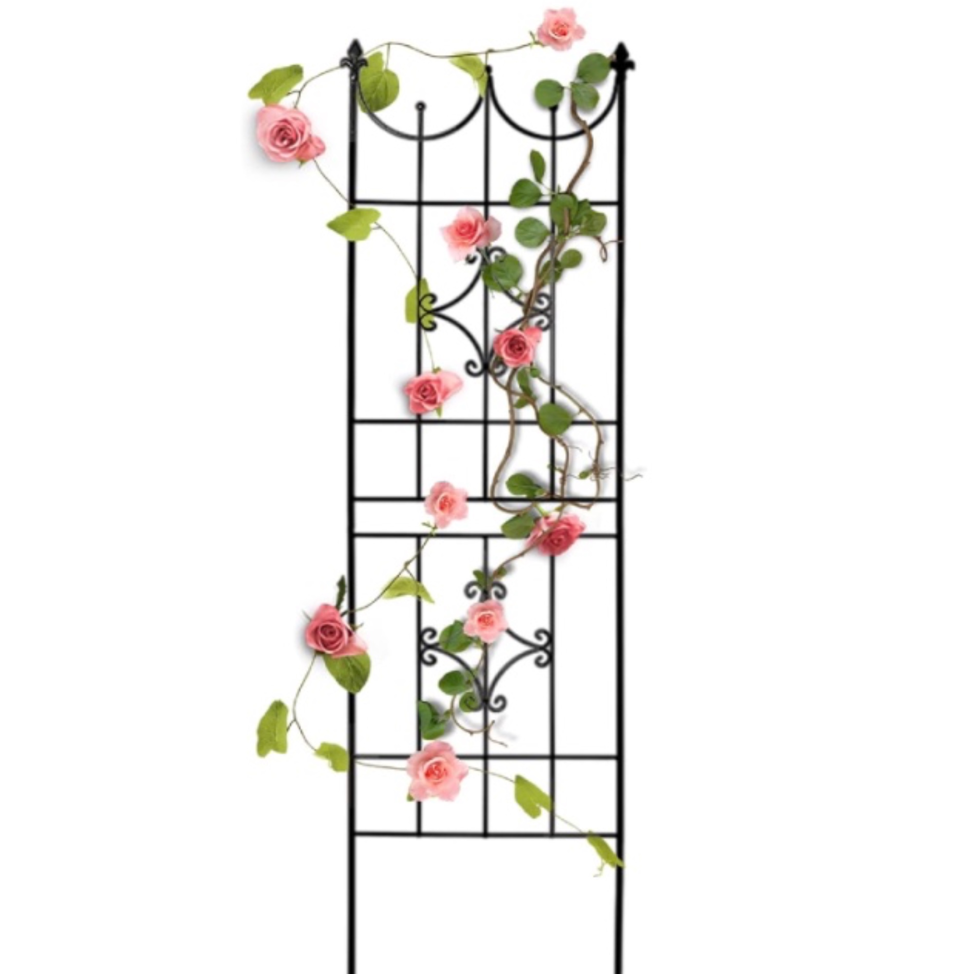 1 Pack Garden Trellis, Rustproof Metal Arch, 70 x 20 inches