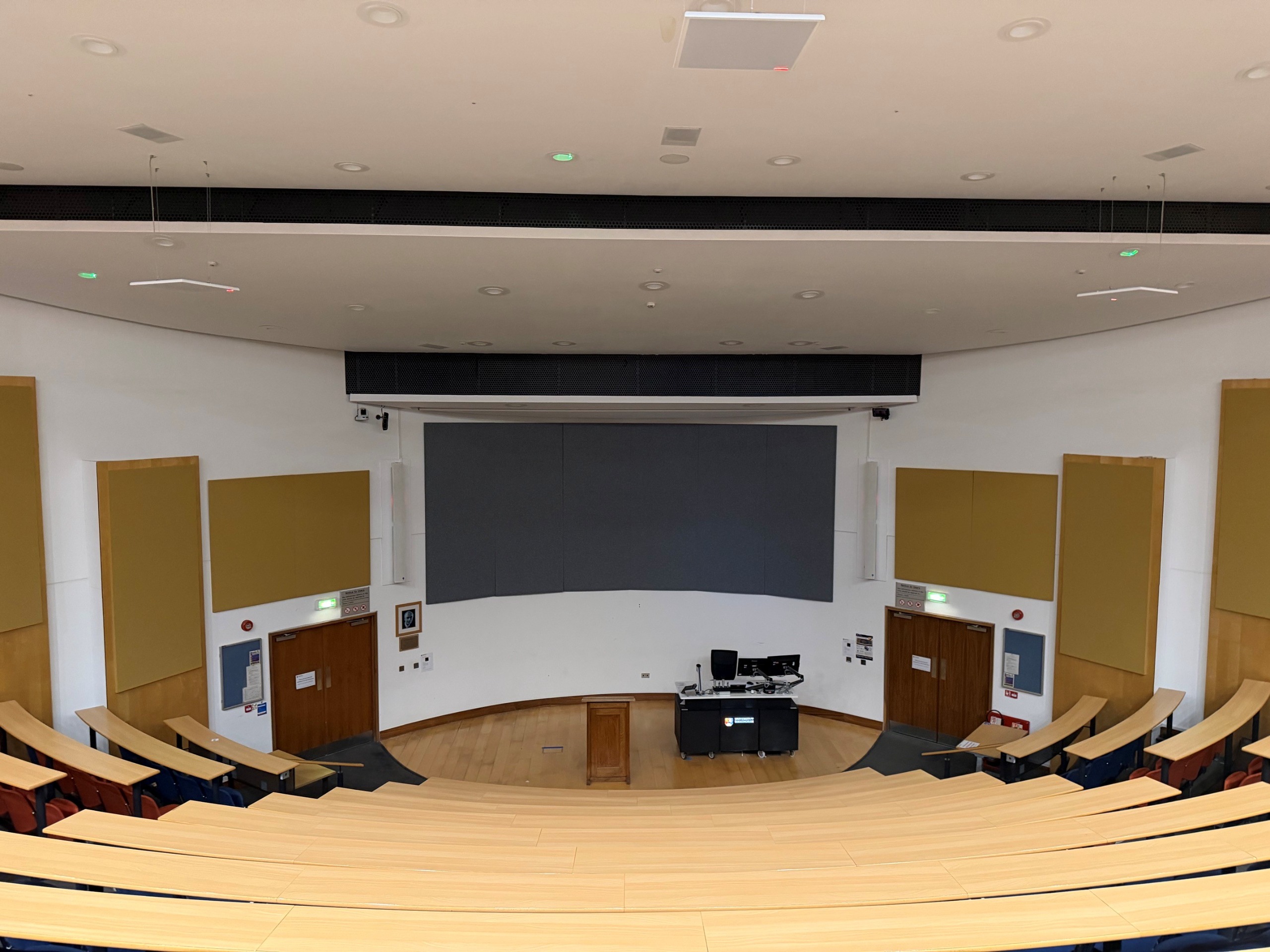 The lecture theater at University of Birmingham.