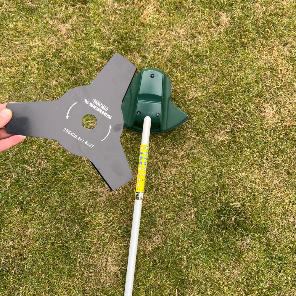 brush cutter attachment on webb multi tool