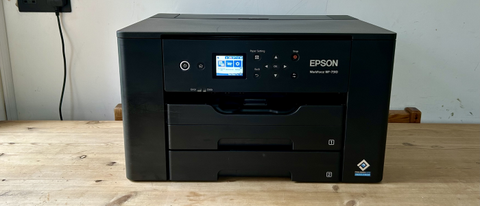 Epson WorkForce Pro WF-7310 during our tests in a home office