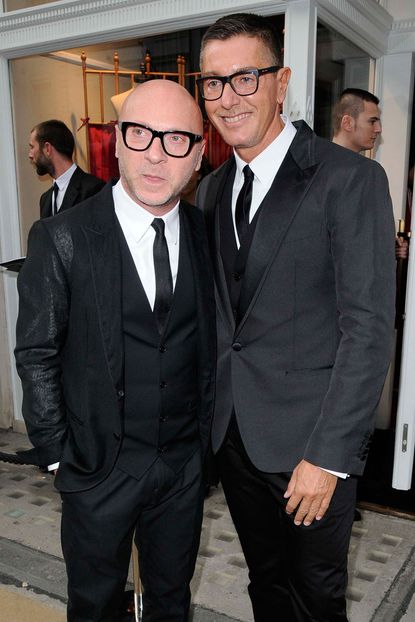 Dolce & Gabbana at the opening of the New Bond Street store