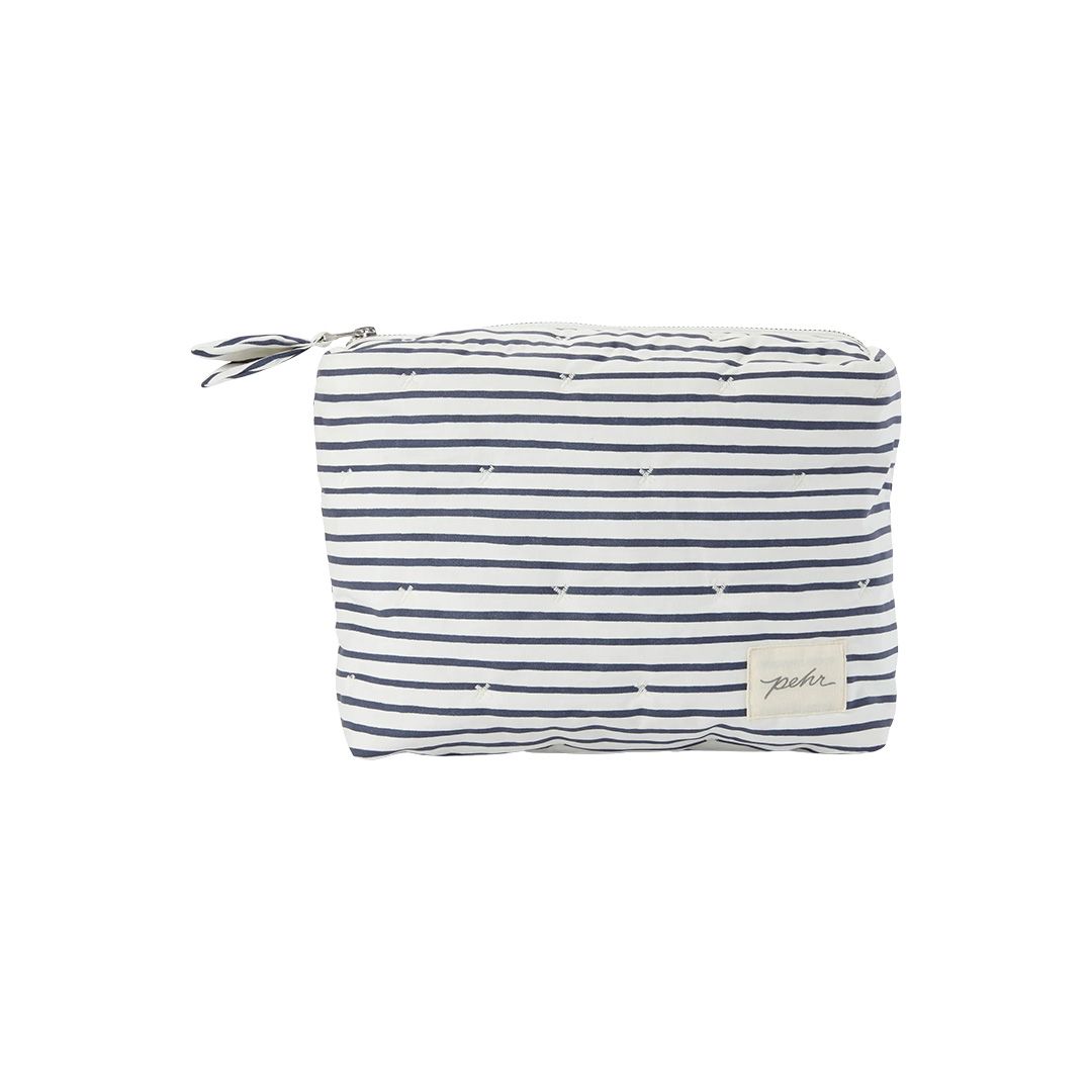 striped storage pouch
