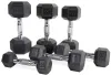 CAP Barbell Set of 2 Hex Rubber Dumbbell with Metal Handles