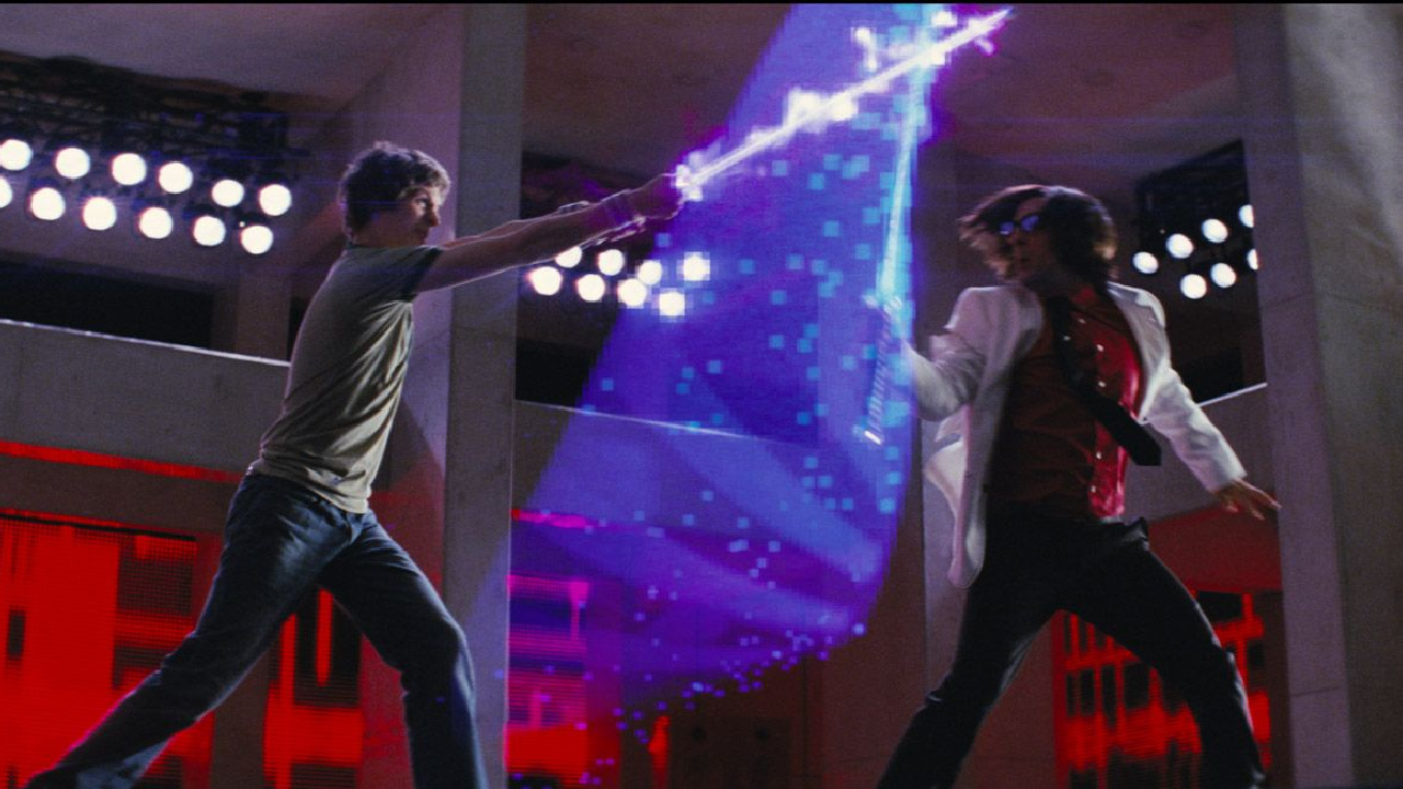 The final two battling in Scott Pilgrim vs. The World.