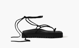 Summer sandals in black strappy style by The Attico