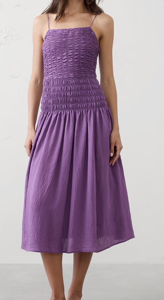 Banana Republic Factory, Smocked Strappy Maxi Dress (Was $140)