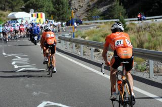 Igor Anton gets dropped, Vuelta a Espana 2011, stage four