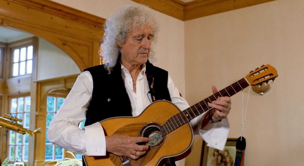 Brian May plays the modded classical that he used to write and record Queen classic The Night Comes Down