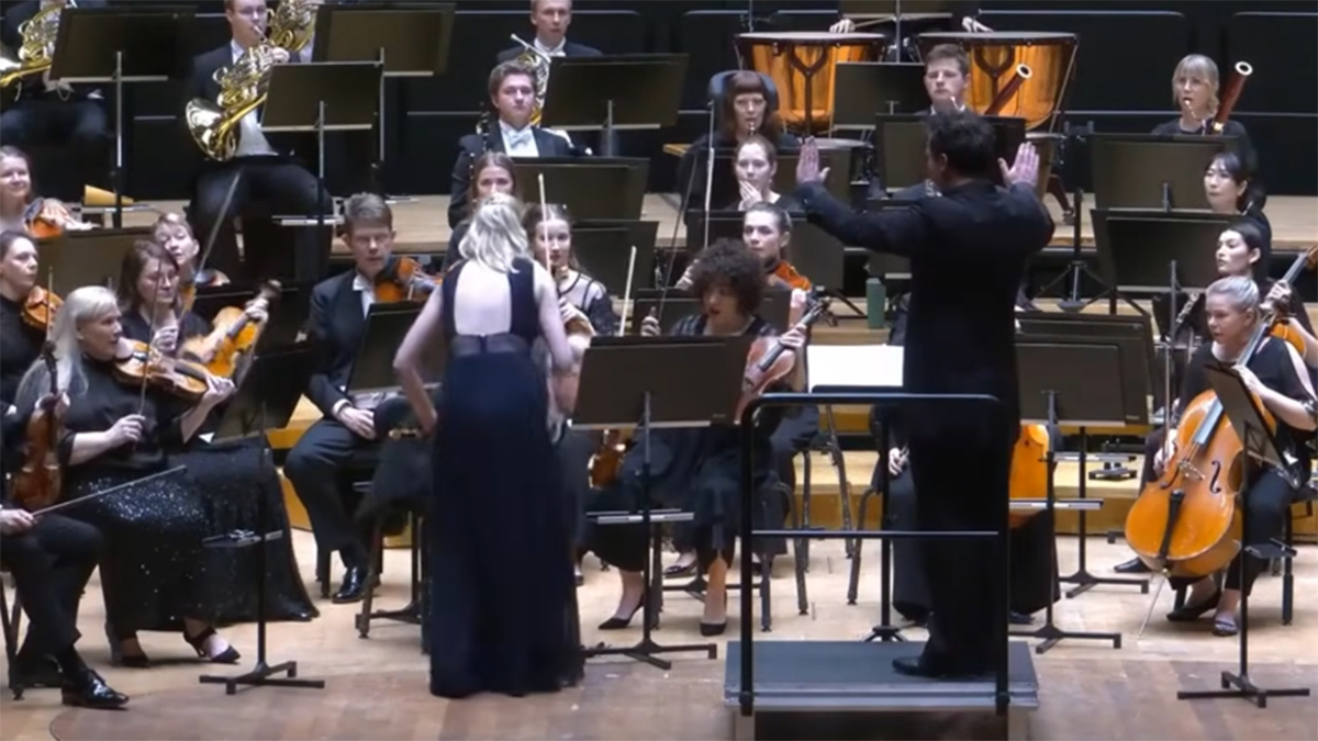 Violin knocked out of hand