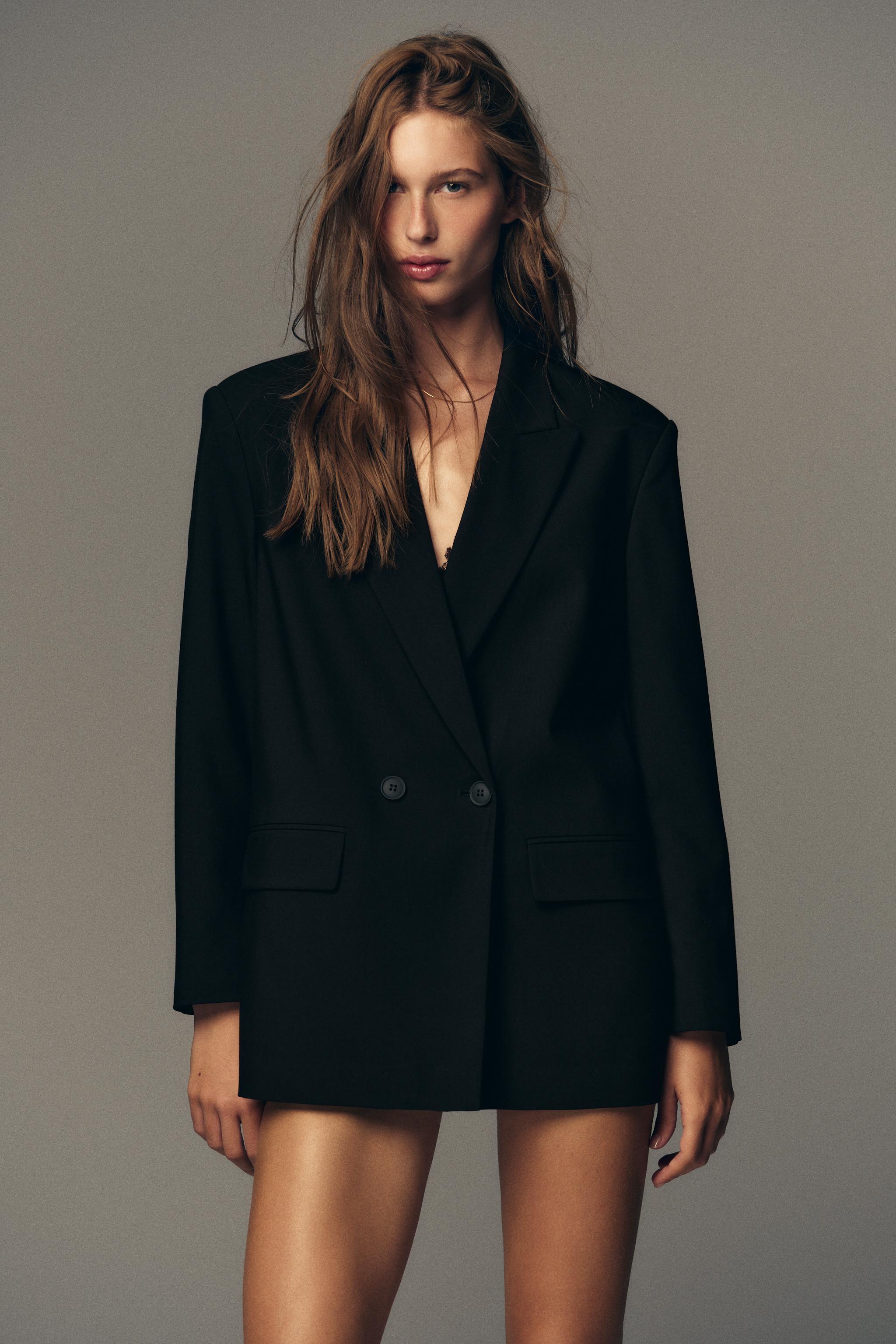 Double-Breasted Oversize Blazer