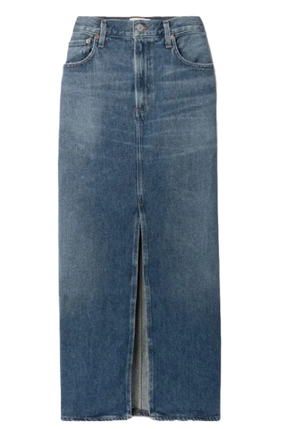 Agolde Leif Denim Midi Skirt (Was $240) 