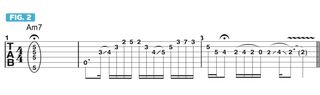Create twists and turns with four-note 7th-chord arpeggios