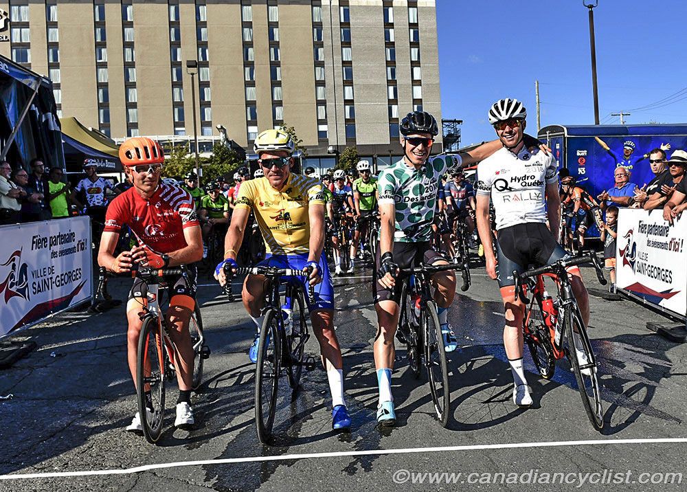 The leaders line up for stage 3b of the Tour de Beauce.