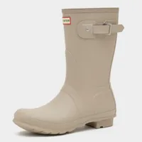 Hunter Original Short Gloss Wellington Boots Skimming Stone Was £115/00 Now £57.50 | Go Outdoors