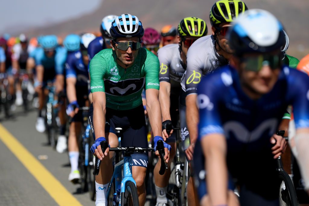 Ruben Guerreiro was protected by his Movistar team at the Saudi Tour