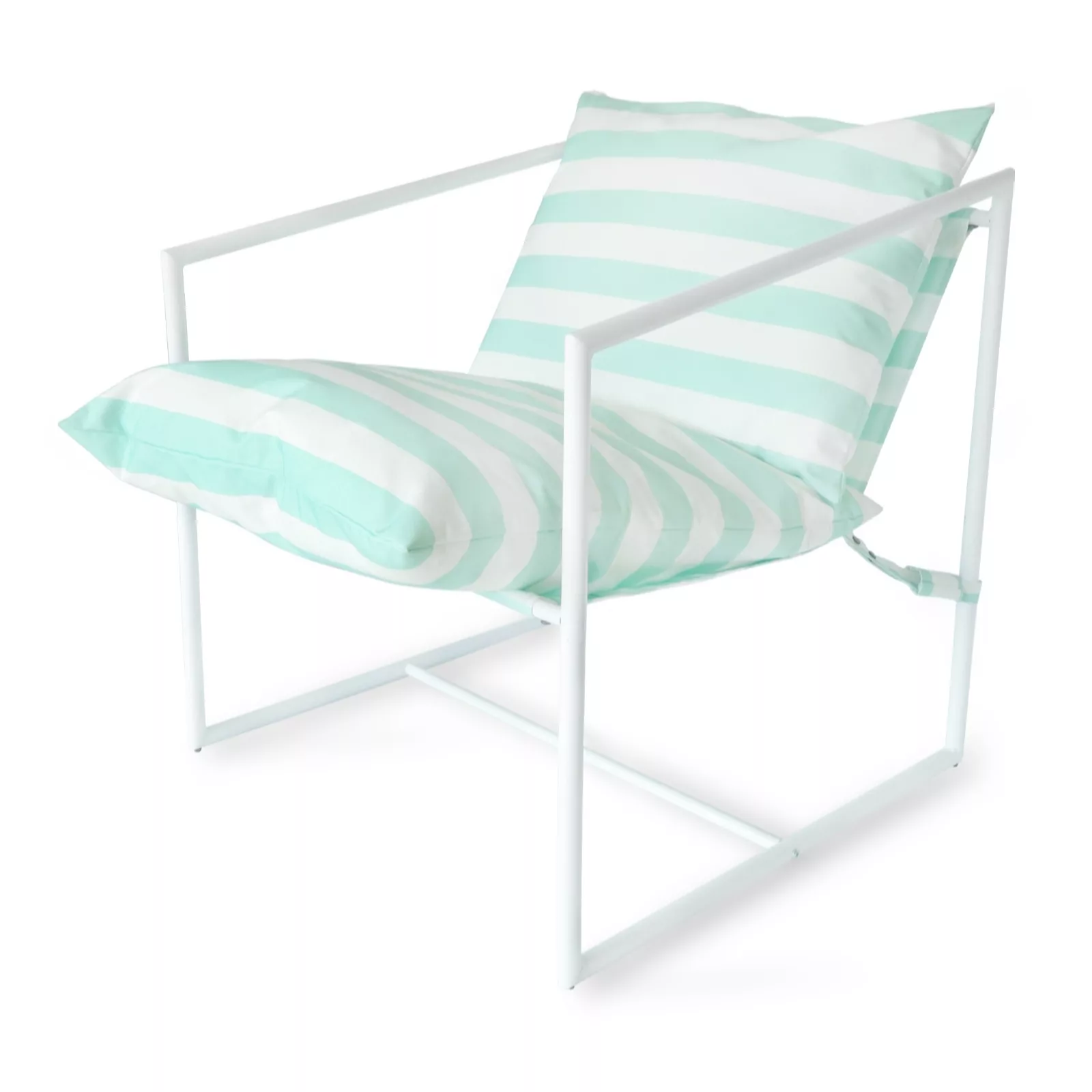 Garden Stories Sorbet Collection Indoor Outdoor Striped Lounge Chair